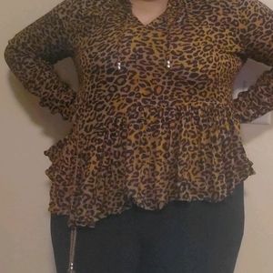 Long Sleeve Leopard Shirt